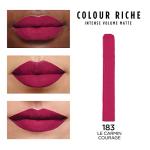 L'Oreal Paris Colour Riche Intense Volume Matte Lipstick, Lip Color Infused with Hyaluronic Acid for up to 16hr All Day Comfort, Le Carmin Courage, 0.06 oz