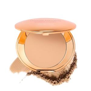 MCoBeauty - Miracle Flawless Pressed Powder - 3 Medium Warm Shade - Compact Setting Powder with Rose Flower Extract and Sweet Almond Oil - Helps Finish and Refine the Look of Makeup