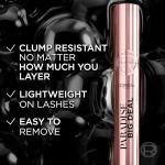 L'Oreal Paris Paradise Big Deal Mascara, Volumizing and Lengthening Formula, Buildable, Clump Resistant, Washable Blackest Black Mascara, 0.33 Fl Oz