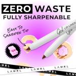 Lamel Matte Gel Lip Liner Pencil | Weightless & CreamyTexture - Sharpenable - Longwear & Waterproof - High Pigmented & Flawless Finish - Cruelty-free & Paraben-Free - 414, 1,7g/0.05oz. (Intense Brown)