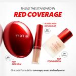 TIRTIR Mask Fit Red FoundationㅣLong Lasting Flawless Coverage, Energy Essence, Lightweight, Hydrating, Pore-Blurring, Breathable Satin Finish, Makeup, Radiant Skin, #17N Vanilla, 1.01 Fl Oz