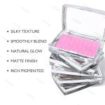 KYDA Pink Blush Powder, Make Up Pink Face Powder Face Blusher, Blendable Formula, Lasting Moisturizing, Ultra Fine Lightweight Texture