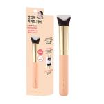 THE TOOL LAB 111 Light Coverage Foundation Brush, Sculpt Edge Professional Base Brush for Liquid & Cream, Primer & Sunscreen, Vegan K-Beauty Tool