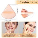 6 Pieces Triangle Powder Puff Soft Makeup Sponge Make Puff for Face Powder Cosmetic Foundation Sponge Makeup Tool Gifts for Women (Flesh)