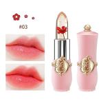 BestLand 3 Pcs/Set Flower Jelly Lipstick Set Temperature Change Moisturizer Long Lasting Nutritious Balm Magic Color Change Lip Gloss (3Pcs Flower Jelly Lipstick 010203)