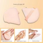 6 Pieces Triangle Powder Puff Soft Makeup Sponge Make Puff for Face Powder Cosmetic Foundation Sponge Makeup Tool Gifts for Women (Flesh)