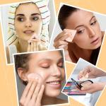 6 Pieces Triangle Powder Puff Soft Makeup Sponge Make Puff for Face Powder Cosmetic Foundation Sponge Makeup Tool Gifts for Women (Flesh)