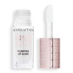 Revolution, Pout Bomb Plumping Lip Gloss, Buildable, High Shine for Hydrating, Plumping Finish, Buildable Color, Vegan & Cruelty-Free, Glaze Clear, 0.15 fl oz