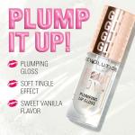 Revolution, Pout Bomb Plumping Lip Gloss, Buildable, High Shine for Hydrating, Plumping Finish, Buildable Color, Vegan & Cruelty-Free, Glaze Clear, 0.15 fl oz