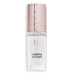 Revolution, Pout Bomb Plumping Lip Gloss, Buildable, High Shine for Hydrating, Plumping Finish, Buildable Color, Vegan & Cruelty-Free, Glaze Clear, 0.15 fl oz