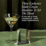 RMS Beauty Eye Love Cashmere Minis – Limited Edition Set of 3 Matte Cream Eyeshadows for All-Day Creaseproof Color, Nourishing with Organic Green Tea & Peptide Quinoa, Featherlight