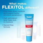 Flexitol Lip Balm, 0.35 Ounce Tube, Cream White, 3 Count (Pack of 1)