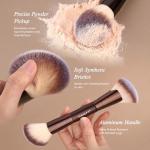 MAGEFY Makeup Brushes 22-in-12 Professional Makeup Brush Set Double-End Make Up Brushes for Powder Concealers Eye Shadows Blush with Gift Box