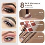 MAGEFY Makeup Brushes 22-in-12 Professional Makeup Brush Set Double-End Make Up Brushes for Powder Concealers Eye Shadows Blush with Gift Box