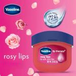 Vaseline Lip Therapy Rosy Lips 3-Pack – Moisturizing Lip Balm for Very Dry Lips in Mini Jars, 0.25 Oz.