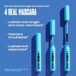 Babe Original 4 Real Mascara Black for Volume, Length, and Lift in Eyelashes, Defined & Flutterly Look, Vegan & Cruelty-Free