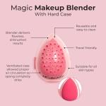 MCoBeauty - Magic Makeup Blender with Protective Hard Case - Travel-Friendly Beauty Sponge for Base Application - Stocking Stuffers for Women, Gifts for Teenage Girls, Esponjas para Maquillaje