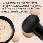 Foundation for Older Women | Warm - Perfectfor Light/Medium Complexions | Mushroom Head Air Cushion CC Cream - BB Cream Foundation Makeup Moisturizing Concealer Long-Lasting Full Coverage