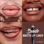 NYX PROFESSIONAL MAKEUP Suede Matte Lip Liner, Velvety-Smooth, Long-Lasting Formula For A Defined Lip Makeup Look - Cold Brew (Brown)