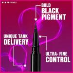 wet n wild Mega Last Breakup Proof Liquid Eyeliner - Ultra-Fine Brush, Waterproof, Long-Lasting - Cruelty-Free & Vegan - Ultra Black