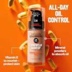 Revlon Liquid Foundation, ColorStay Face Makeup for Combination & Oily Skin, SPF 15, Medium-Full Coverage with Matte Finish, 240 Medium Beige, 1 Fl Oz