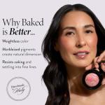 LAURA GELLER NEW YORK Baked Blush-n-Brighten Marbleized Blush for Cheeks - Ethereal Rose - Natural Finish - Buildable Color