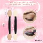 MORGLES Eyeshadow Applicators Double Sided, 50PCS Eyeshadow Brush 2.4 Inch Makeup Applicator Sticks for Women Girls, Black