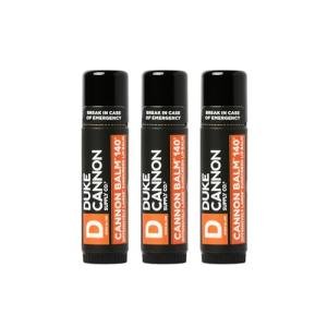 Duke Cannon Supply Co. Tactical Lip Protectant Cannon Balm 140° - (Blood Orange Mint Flavored) Superior Performance, SPF 30, Lip Balm for Hard Working Men, 0.56oz (3 Pack)