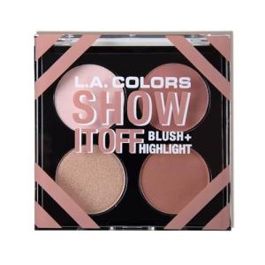 L.A. COLORS Show It Off & Shape It Up Palette, Show it Off Blush & Highlight CFP637