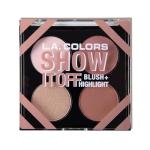 L.A. COLORS Show It Off & Shape It Up Palette, Show it Off Blush & Highlight CFP637