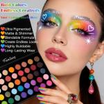 Vibrant Eyeshadow Palette - Matte & Shimmer Shades