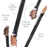 LAURA GELLER Shadow Skills 4pc Eyeshadow Professional Vegan Makeup Brush Set | Apply Eyeshadow & More