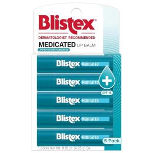 Blistex Medicated Lip Balm Pack with SPF 15