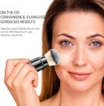 DUcare Retractable Airbrush Kabuki Brush for All Face Makeup & Foundation for Liquid, Cream and Powder Face Makeup With Aluminum Handle