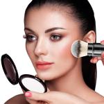 DUcare Retractable Airbrush Kabuki Brush for All Face Makeup & Foundation for Liquid, Cream and Powder Face Makeup With Aluminum Handle