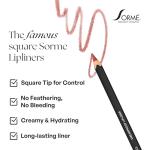 Sorme Waterproof Lip Liner - Non-splintering Smearproof Lip Liner - Revitalizing with Lecithin, Vitamins C and E
