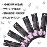 wet n wild Mega Last Breakup Proof Waterproof Retractable Gel Eyeliner - Ultra Pigmented 16-Hour Long Wear, Smudge Proof Satin Finish Formula, Cruelty-Free & Vegan - Intense Black