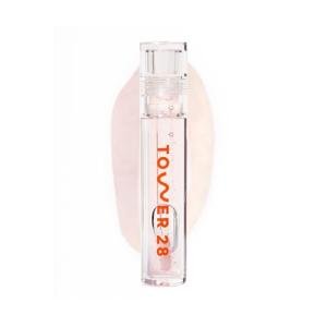 Tower 28 ShineOn Lip Jelly, CHILL, Non-Sticky, Hydrating Vegan Lip Gloss in Clear, Moisturizing Apricot and Raspberry Seed Oil, Clean, Cruelty Free