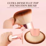 DUcare Pink Foundation Brush for Liquid Makeup