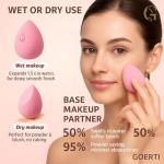 GOERTI Makeup Sponge Set, 14PCS Multi-color Blender Sponges for Liquid, Cream and Powder, Triangle Puffs, Mini Beauty Blender, Thumb Powder Puff (Pink)