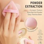 GOERTI Makeup Sponge Set, 14PCS Multi-color Blender Sponges for Liquid, Cream and Powder, Triangle Puffs, Mini Beauty Blender, Thumb Powder Puff (Pink)