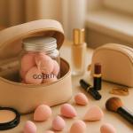 GOERTI Makeup Sponge Set, 14PCS Multi-color Blender Sponges for Liquid, Cream and Powder, Triangle Puffs, Mini Beauty Blender, Thumb Powder Puff (Pink)