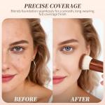 DUcare Flat Top Kabuki Foundation Brush - Roségold