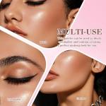 JUYANGYAN 10 Colors Blush Palette for Cheeks, Lightweight Matte Finish Blush Powder for Face, Buildable Facial Makeup Palette