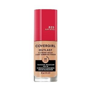 Covergirl Outlast Extreme Wear 3-in-1 Full Coverage Liquid Foundation, SPF 18 Sunscreen, Buff Beige, 1 Fl. Oz.
