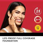 Covergirl Outlast Extreme Wear 3-in-1 Full Coverage Liquid Foundation, SPF 18 Sunscreen, Buff Beige, 1 Fl. Oz.