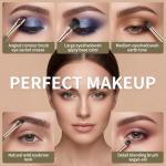 Eye Makeup Brush Set, 5 Pcs Eye Shadow Brushes Set Professional Eyeshadow Makeup Blending Brushes with Synthetic & Wood Handle Angled Eyeshadow Brush for Eyebrows, Eyeliner, Liquid, Cream, Concealer