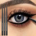 MooGlamor New 12 Pcs Black Eyeliner Pencil Gel Eyeliner Pen with Retractable and Waterproof Eye Liner for Bold and Defined Eye Liner（Black）