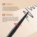 MooGlamor New 12 Pcs Black Eyeliner Pencil Gel Eyeliner Pen with Retractable and Waterproof Eye Liner for Bold and Defined Eye Liner（Black）