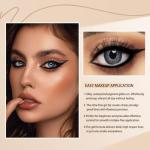 MooGlamor New 12 Pcs Black Eyeliner Pencil Gel Eyeliner Pen with Retractable and Waterproof Eye Liner for Bold and Defined Eye Liner（Black）